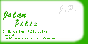 jolan pilis business card